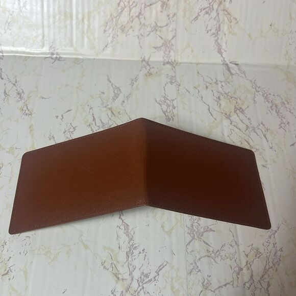 VINTAGE LOUIS VUITTON BROWN TAIGA LEATHER PORTE TRESOR ETUI PAPIER WALLET - Picture 8 of 11